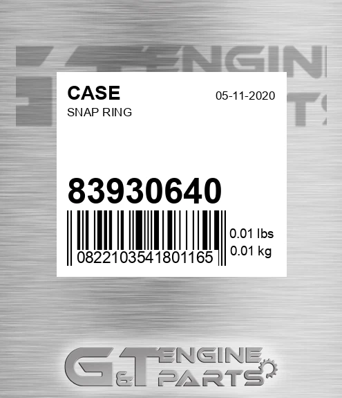 83930640 CASE Snap Ring