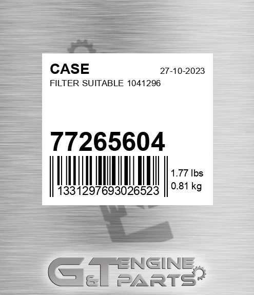 77265604 CASE Filter Suitable 1041296