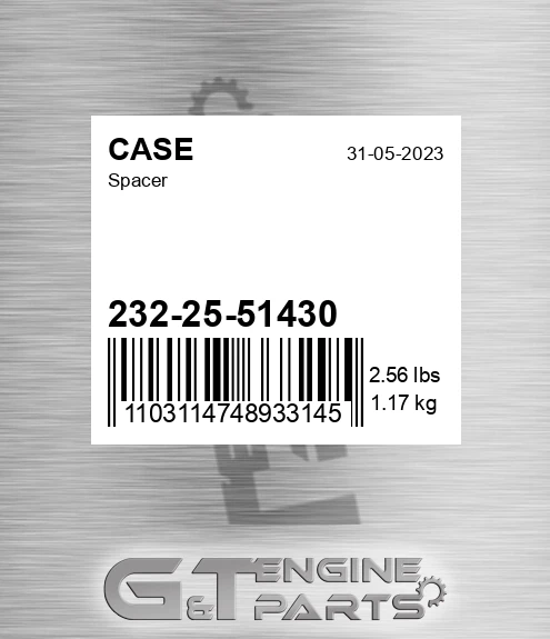232-25-51430 CASE Spacer