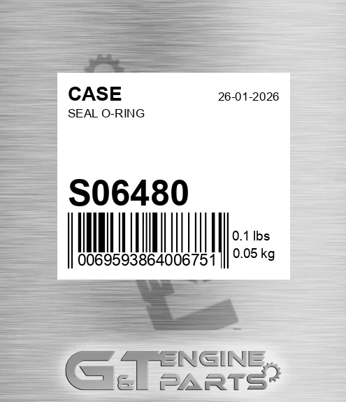 S06480 CASE Seal O-ring