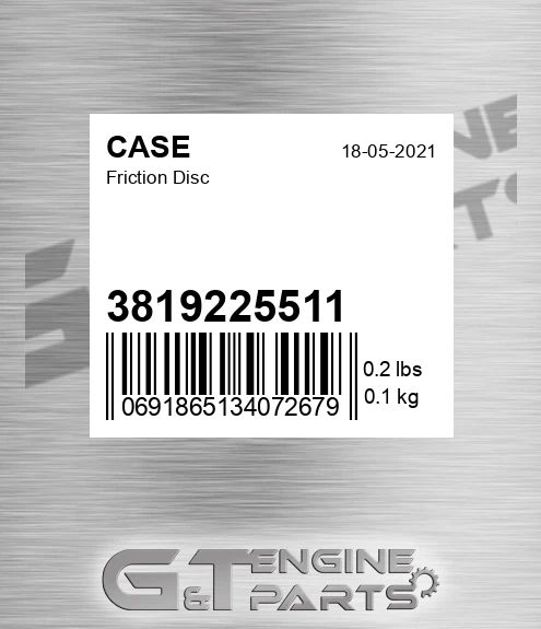 3819225511 CASE Friction Disc