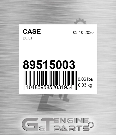 89515003 Bolt