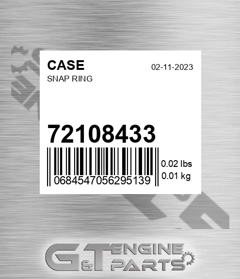 72108433 Snap Ring