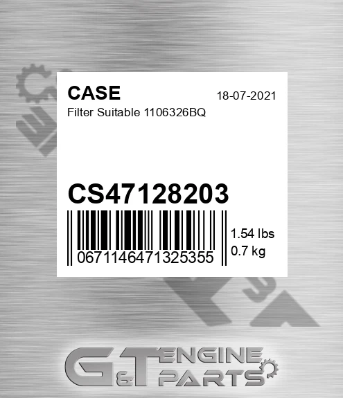 CS47128203 Filter Suitable 1106326bq