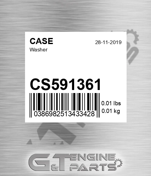 CS591361 CASE Washer