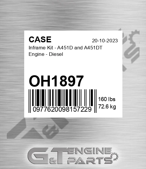 OH1897 Inframe Kit - A451d And A451dt Engine - Diesel