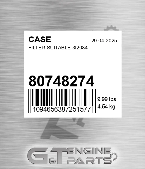 80748274 Filter Suitable 3i2084