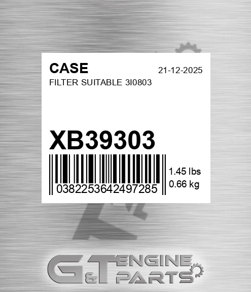 XB39303 Filter Suitable 3i0803