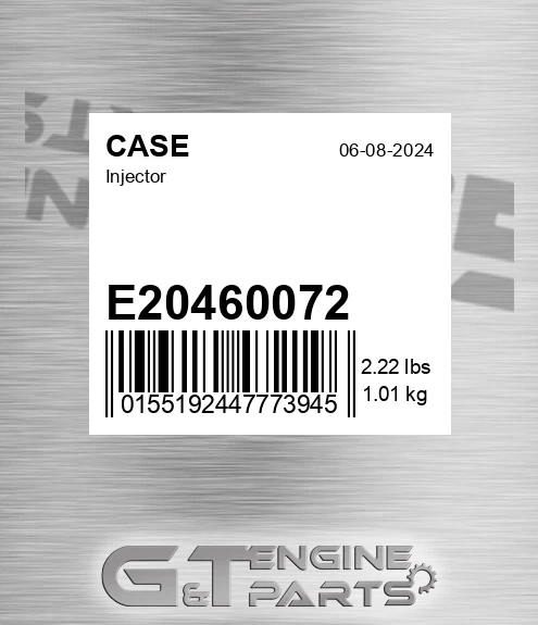 E20460072 CASE Injector