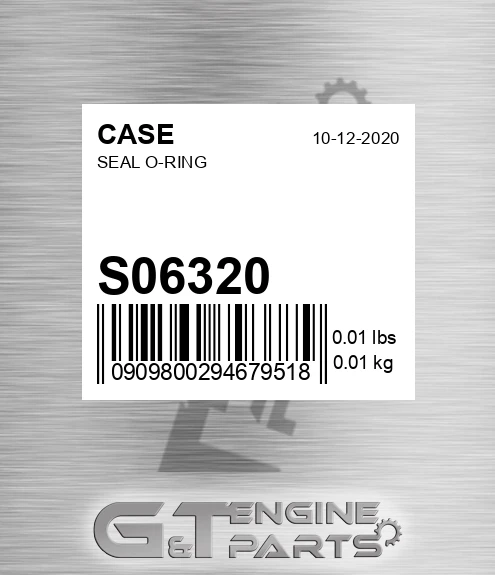 S06320 CASE Seal O-ring