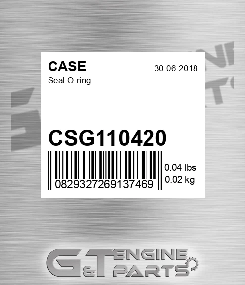 CSG110420 Seal O-ring