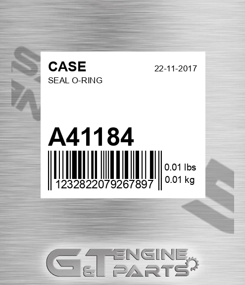 A41184 CASE Seal O-ring