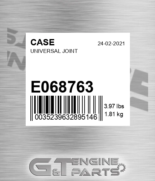 E068763 CASE Universal Joint