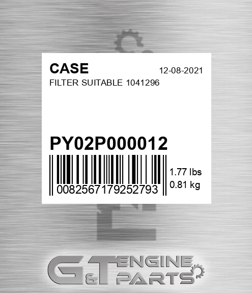 PY02P000012 Filter Suitable 1041296