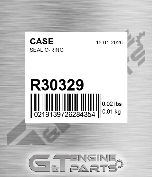 R30329 Seal O-ring