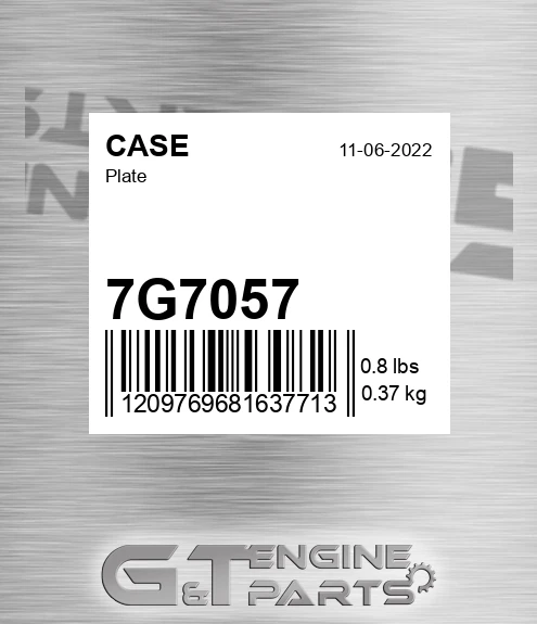 7G7057 Plate