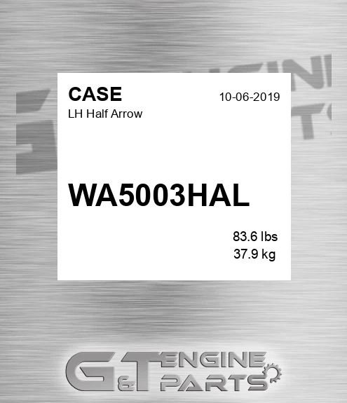WA5003HAL Lh Half Arrow