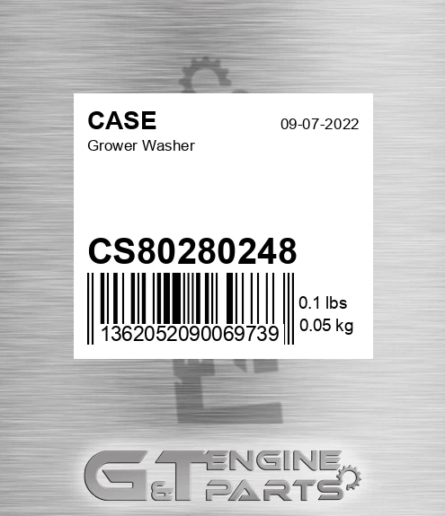 CS80280248 CASE Grower Washer