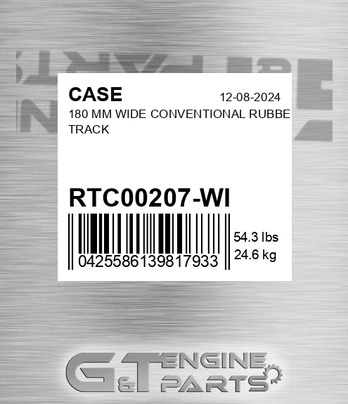 RTC00207-WI 180 Mm Wide Conventional Rubber Track