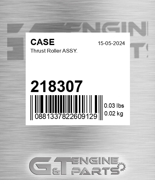 218307 CASE Thrust Roller Assy.