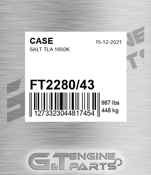 FT2280/43 CASE Salt Tla 1650k