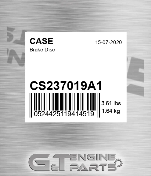 CS237019A1 Brake Disc