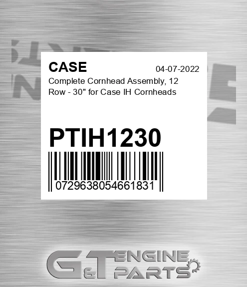 PTIH1230 CASE Complete Cornhead Assembly, 12 Row - 30" For Case Ih Cornheads