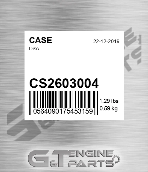 CS2603004 Disc