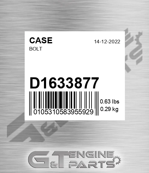 D1633877 CASE Bolt