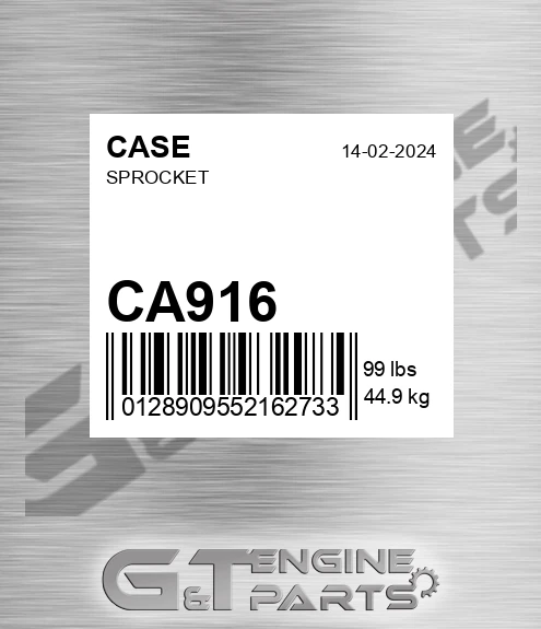 CA916 CASE Sprocket