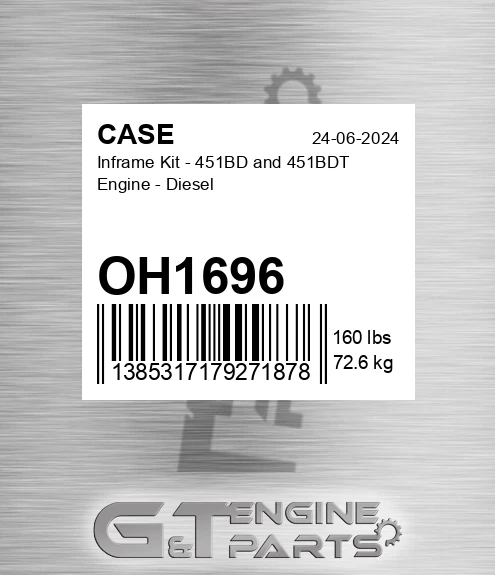 OH1696 Inframe Kit - 451bd And 451bdt Engine - Diesel