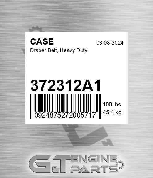 372312A1 Draper Belt, Heavy Duty