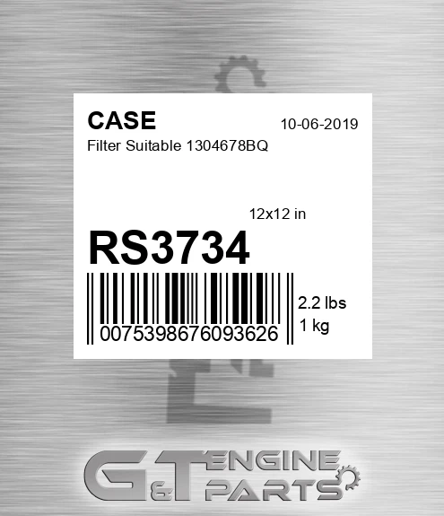 RS3734 Filter Suitable 1304678bq