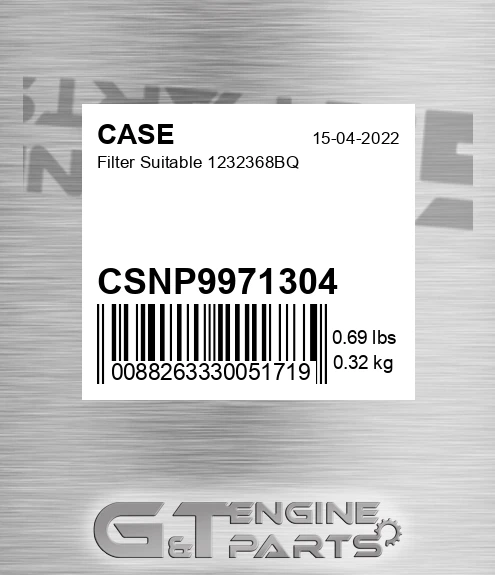 CSNP9971304 Filter Suitable 1232368bq