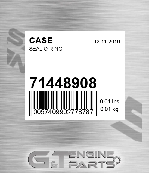 71448908 CASE Seal O-ring