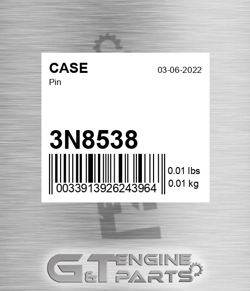 3N8538 CASE Pin