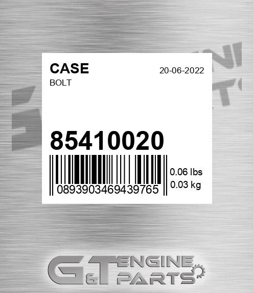 854-10020 Bolt