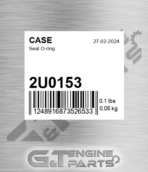 2U0153 Seal O-ring