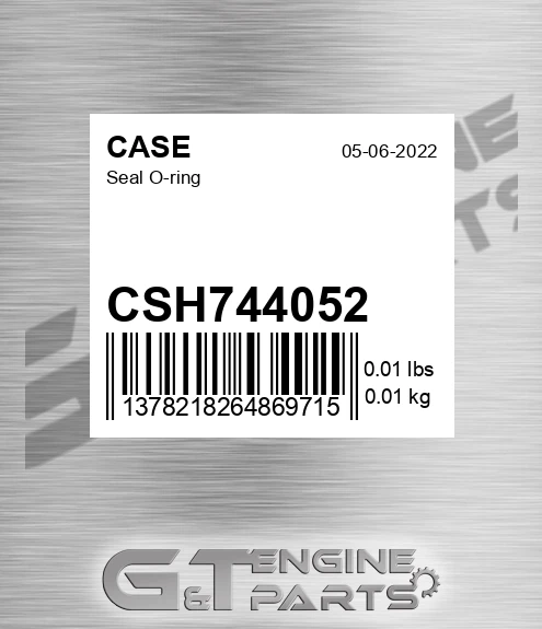 CSH744052 Seal O-ring