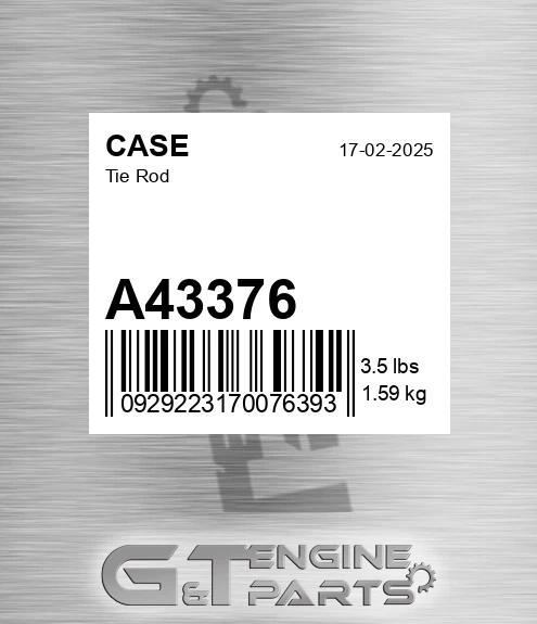 A43376 CASE Tie Rod