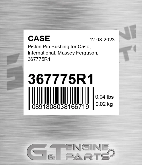 367775R1 CASE Piston Pin Bushing For Case, International, Massey Ferguson,