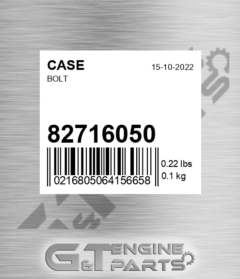 827-16050 Bolt