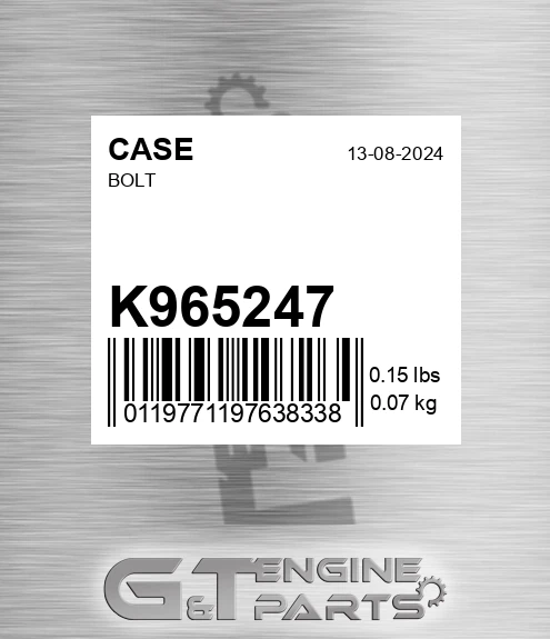 K965247 Bolt