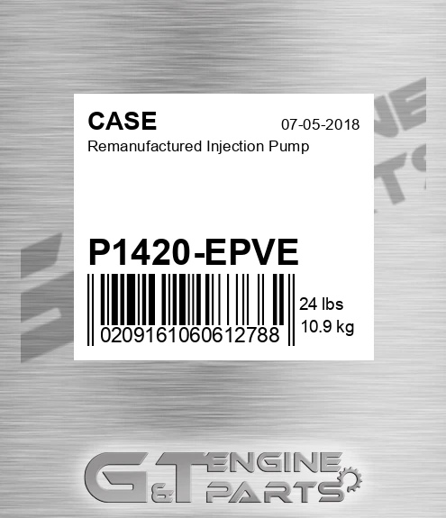 P1420-EPVE Remanufactured Injection Pump