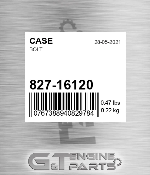 827-16120 Bolt