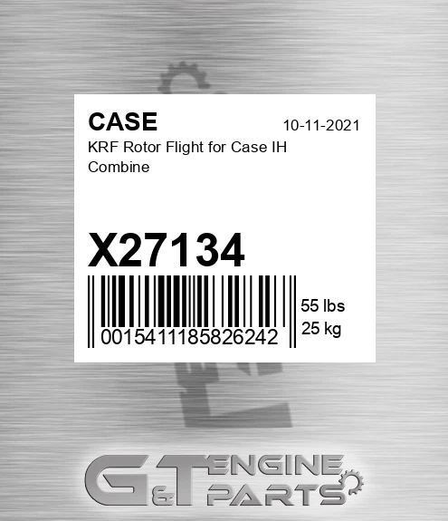 X27134 CASE Krf Rotor Flight For Case Ih Combine