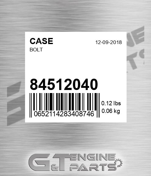 845-12040 Bolt