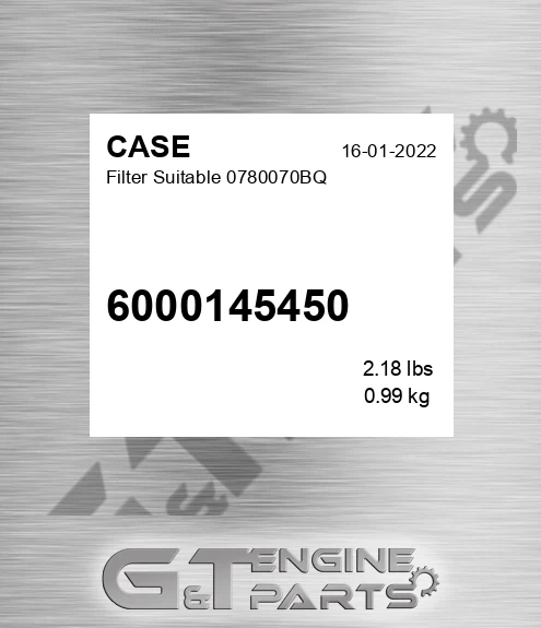 6000145450 Filter Suitable 0780070bq