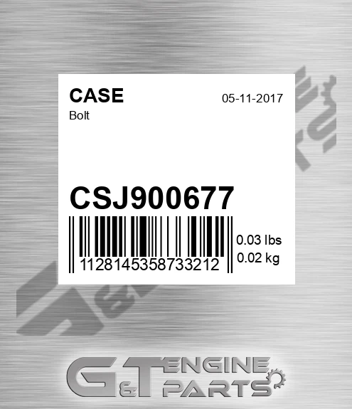 CSJ900677 Bolt