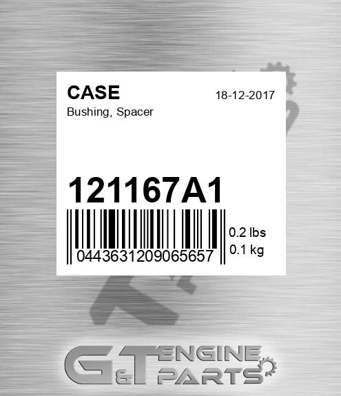 121167A1 CASE Bushing, Spacer